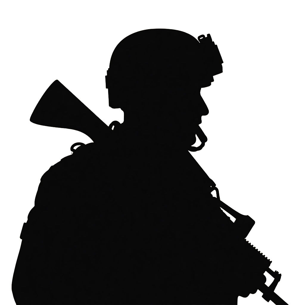 Silhouette of a Firefighter